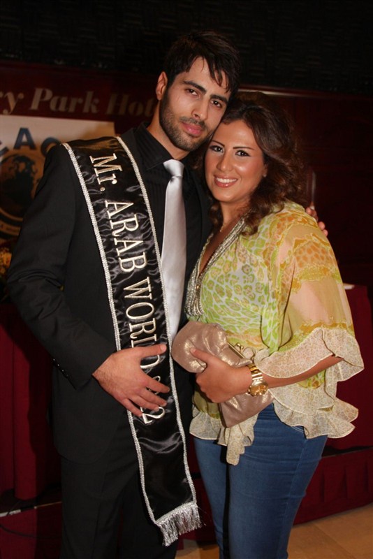 Press conference of Mr Arab world 2012